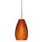Besa Lighting Pera 9 Cord Pendant, Amber Matte, Bronze Finish, 1x9W LED 1JT-412680-LED-BR - alternate 1